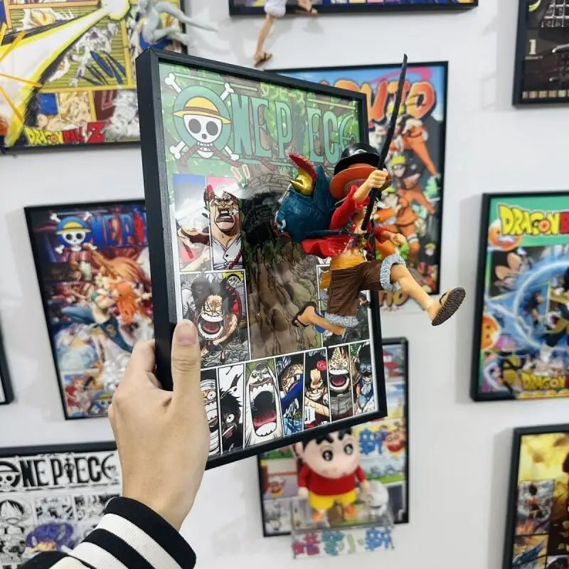Figurine + cadre one piece