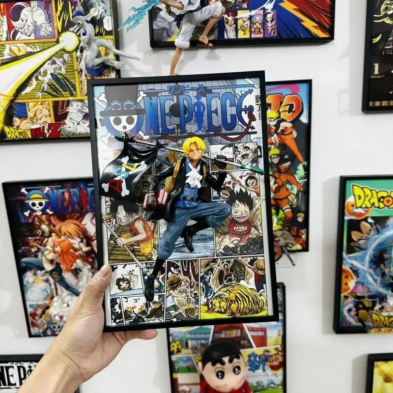 Figurine + cadre one piece