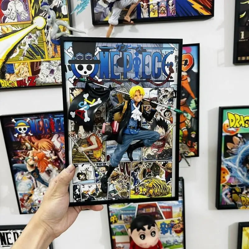 Figurine + cadre one piece