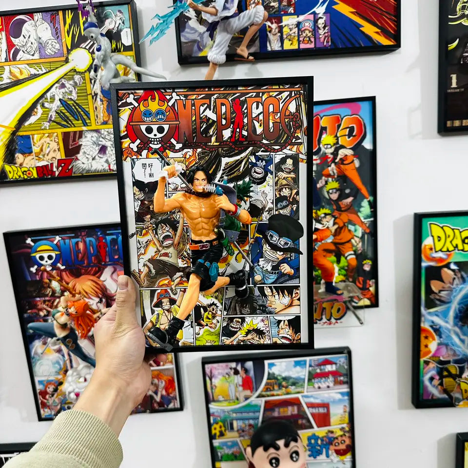 Figurine + cadre one piece